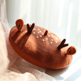 Oh Deer 🦌 Baskenmütze aus gefilzter Wolle